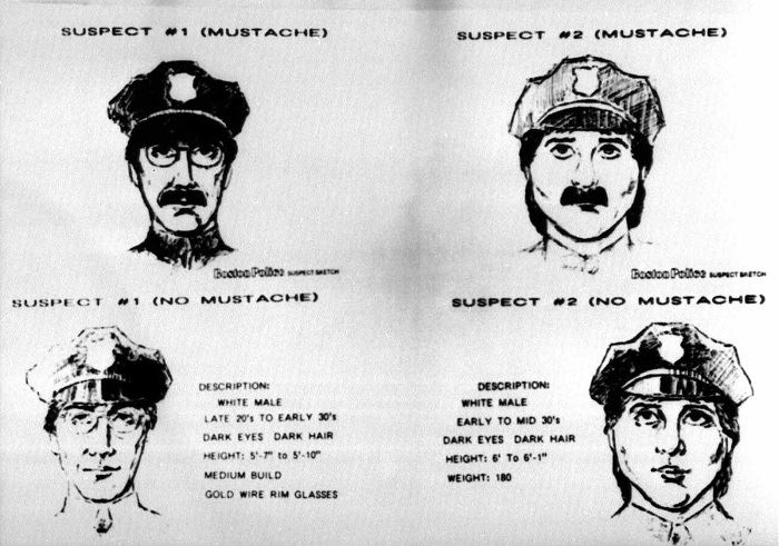 Police sketch of the suspects